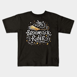 Broomstick Rider - Fantasy Funny Kids T-Shirt